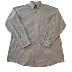 Men’s JF J.Ferrar Slim Fit Gingham Button Down Shirt Size Large